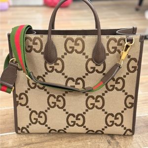 Gucci Tote bag with jumbo GG - gently used, comes with dust bag